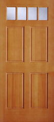 WDMA 36x80 Door (3ft by 6ft8in) Exterior Fir 2134 4 Lite 4 Panel Single Door 1