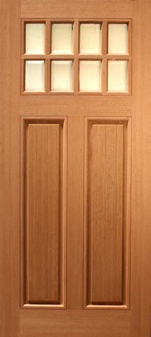 WDMA 36x80 Door (3ft by 6ft8in) Exterior Mahogany Single Door Arch 4 Lite 1
