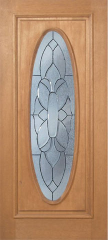 WDMA 36x80 Door (3ft by 6ft8in) Exterior Mahogany Gilman Single Door w/ BO Glass 1