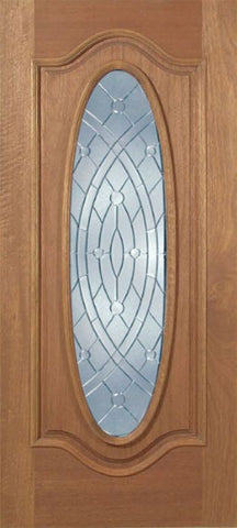 WDMA 36x80 Door (3ft by 6ft8in) Exterior Mahogany Emory Single Door w/ EE Glass 1
