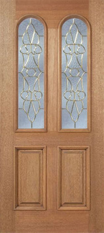 WDMA 36x80 Door (3ft by 6ft8in) Exterior Mahogany Legacy Single Door w/ OL Glass 1