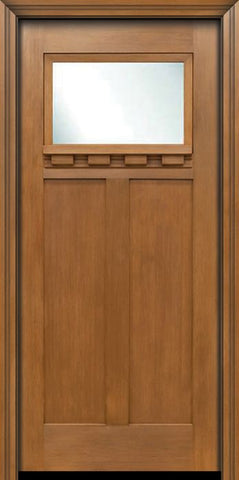 WDMA 36x80 Door (3ft by 6ft8in) Exterior Fir Craftsman Top Lite Single Entry Door 1