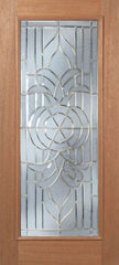 WDMA 36x80 Door (3ft by 6ft8in) Exterior Mahogany Livingston Single Door w/ C Glass - 6ft8in Tall 1