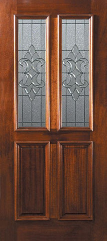 WDMA 36x80 Door (3ft by 6ft8in) Exterior Mahogany 36in x 80in Twin Lite Renaissance DoorCraft Door 1