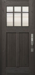 WDMA 36x80 Door (3ft by 6ft8in) Exterior Mahogany 36in x 80in Craftsman Marginal 6 Lite SDL 2 Panel Door 1