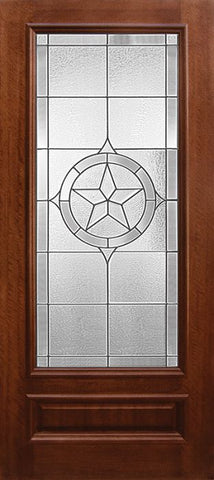 WDMA 36x80 Door (3ft by 6ft8in) Exterior Mahogany 36in x 80in 3/4 Lite Pecos DoorCraft Door 1