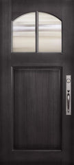 WDMA 36x80 Door (3ft by 6ft8in) Exterior Mahogany 36in x 80in Bungalow 2 Lite SDL 1 Panel Door 1