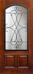 WDMA 36x80 Door (3ft by 6ft8in) Exterior Mahogany 36in x 80in Arch Lite Navasota DoorCraft Door 1