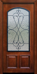 WDMA 36x80 Door (3ft by 6ft8in) Exterior Mahogany 36in x 80in Arch Lite Navasota DoorCraft Door 2