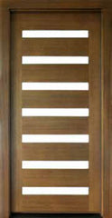 WDMA 36x80 Door (3ft by 6ft8in) Exterior Swing Mahogany Milan 7 Lite Single Door 1