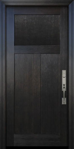 WDMA 36x80 Door (3ft by 6ft8in) Exterior Fir IMPACT | 80in Craftsman 3 Panel Door 1