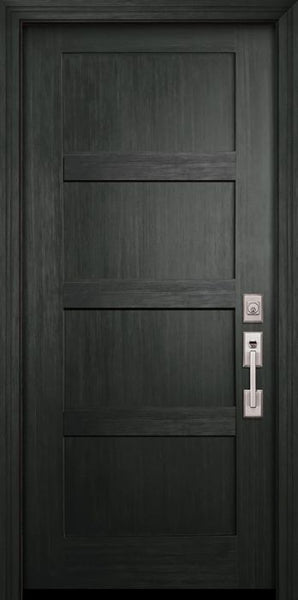 WDMA 36x80 Door (3ft by 6ft8in) Exterior Fir IMPACT | 80in Shaker 4 Panel Door 1