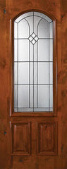 WDMA 36x80 Door (3ft by 6ft8in) Exterior Knotty Alder 36in x 80in Cantania Arch Lite Alder Door 1
