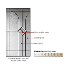 WDMA 36x80 Door (3ft by 6ft8in) Exterior Knotty Alder 36in x 80in Cantania Arch Lite Alder Door 3