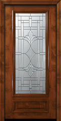 WDMA 36x80 Door (3ft by 6ft8in) Exterior Knotty Alder 36in x 80in 3/4 Lite Marsala Alder Door 2