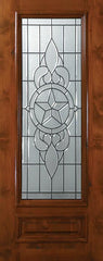 WDMA 36x80 Door (3ft by 6ft8in) Exterior Knotty Alder 36in x 80in 3/4 Lite Brazos Alder Door 1
