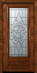 WDMA 36x80 Door (3ft by 6ft8in) Exterior Knotty Alder 36in x 80in 3/4 Lite Brazos Alder Door 2