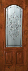 WDMA 36x80 Door (3ft by 6ft8in) Exterior Knotty Alder 36in x 80in New Orleans Arch Lite Alder Door 1