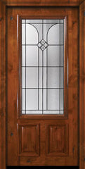 WDMA 36x80 Door (3ft by 6ft8in) Exterior Knotty Alder 36in x 80in 2/3 Lite Cantania Alder Door 2