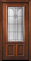 WDMA 36x80 Door (3ft by 6ft8in) Exterior Mahogany 36in x 80in 2/3 Lite Cantania Door 2