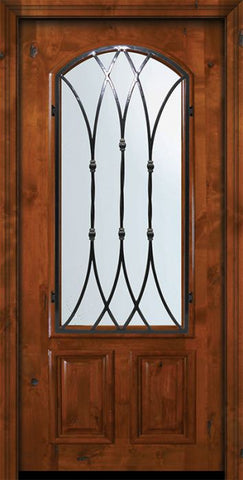 WDMA 36x80 Door (3ft by 6ft8in) Exterior Knotty Alder 36in x 80in Arch Lite Warwick Alder Door 2