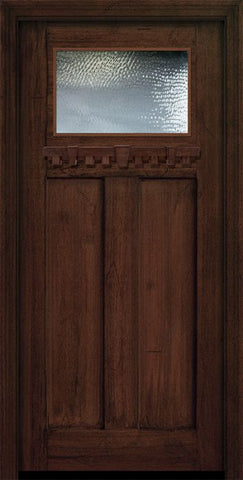 WDMA 36x80 Door (3ft by 6ft8in) Exterior Mahogany 36in x 80in Craftsman 1 Lite Door 1