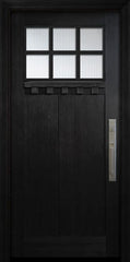 WDMA 36x80 Door (3ft by 6ft8in) Exterior Fir 36in x 80in Craftsman 6 Lite SDL Door 1