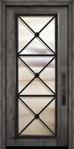 WDMA 36x80 Door (3ft by 6ft8in) Exterior Knotty Alder 36in x 80in Full Lite Republic Estancia Alder Door 2