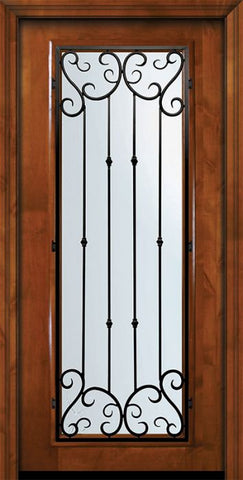 WDMA 36x80 Door (3ft by 6ft8in) Exterior Knotty Alder 36in x 80in Full Lite Valencia Alder Door 2