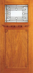 WDMA 36x84 Door (3ft by 7ft) Exterior Mahogany Brazilian Arts and Crafts Style Single Door Triple Glazed 1