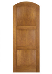 WDMA 36x96 Door (3ft by 8ft) Exterior Swing Mahogany 3 Panel Arch Top Solid or Interior Single Door 2