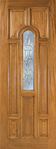 WDMA 36x96 Door (3ft by 8ft) Exterior Mahogany Talbot Single Door w/ L Glass 1