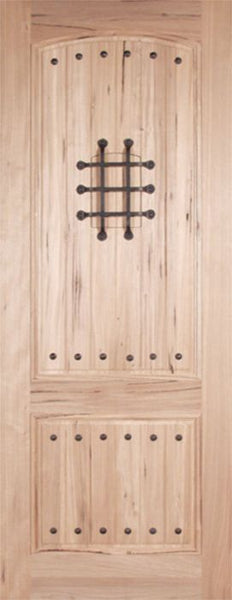 WDMA 36x96 Door (3ft by 8ft) Exterior Walnut Rustica II Single Door 1