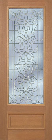 WDMA 36x96 Door (3ft by 8ft) Exterior Mahogany Edwards Single Door w/ U Glass - 8ft Tall 1