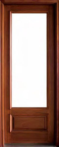 WDMA 36x96 Door (3ft by 8ft) Patio Swing Mahogany Wakefield 1 Lite Single Door 1