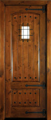 WDMA 36x96 Door (3ft by 8ft) Exterior Swing Mahogany or Knotty Alder Briarcliff Single Door w Speakeasy 2
