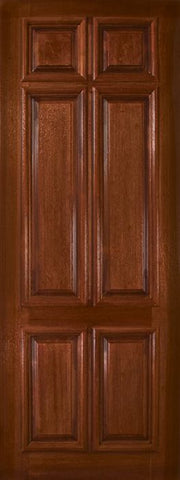 WDMA 36x96 Door (3ft by 8ft) Exterior Mahogany 36in x 96in 6 Panel DoorCraft Door 1