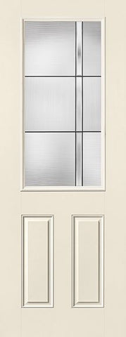 WDMA 36x96 Door (3ft by 8ft) Exterior Smooth Fiberglass Impact Door 8ft 1/2 Lite Axis 1