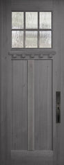 WDMA 36x96 Door (3ft by 8ft) Exterior Mahogany 36in x 96in Craftsman 6-Lite SDL 2 Panel Door 1