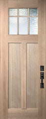 WDMA 36x96 Door (3ft by 8ft) Exterior Mahogany 36in x 96in Craftsman Marginal 6 Lite SDL 2 Panel Door 1