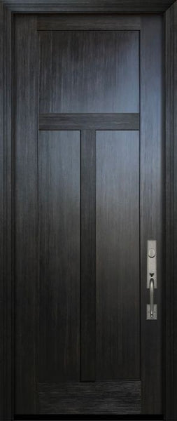 WDMA 36x96 Door (3ft by 8ft) Exterior Fir IMPACT | 96in Craftsman 3 Panel Door 1