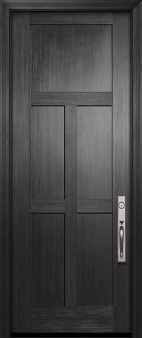WDMA 36x96 Door (3ft by 8ft) Exterior Fir IMPACT | 96in Craftsman 5 Panel Door 1