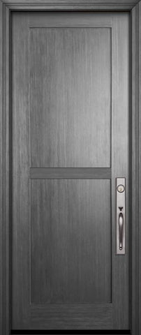 WDMA 36x96 Door (3ft by 8ft) Exterior Fir IMPACT | 96in Shaker 2 Panel Door 1