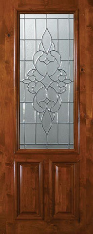 WDMA 36x96 Door (3ft by 8ft) Exterior Knotty Alder 36in x 96in 2/3 Lite Courtlandt Alder Door 1