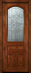 WDMA 36x96 Door (3ft by 8ft) Exterior Knotty Alder 36in x 96in Arch Lite New Orleans Alder Door 2