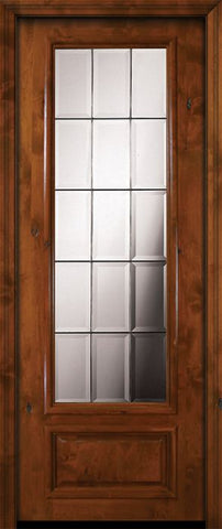WDMA 36x96 Door (3ft by 8ft) Exterior Knotty Alder 96in 3/4 Lite French Alder Door 1