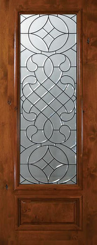WDMA 36x96 Door (3ft by 8ft) Exterior Knotty Alder 96in 3/4 Lite Savoy Alder Door 1