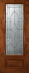 WDMA 36x96 Door (3ft by 8ft) Exterior Knotty Alder 96in 3/4 Lite Bourbon Street Alder Door 1