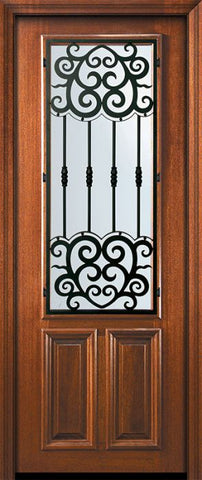 WDMA 36x96 Door (3ft by 8ft) Exterior Mahogany 36in x 96in 2/3 Lite Barcelona Door 2