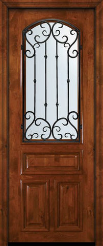 WDMA 36x96 Door (3ft by 8ft) Exterior Knotty Alder 36in x 96in Arch Lite Valencia Alder Door 2